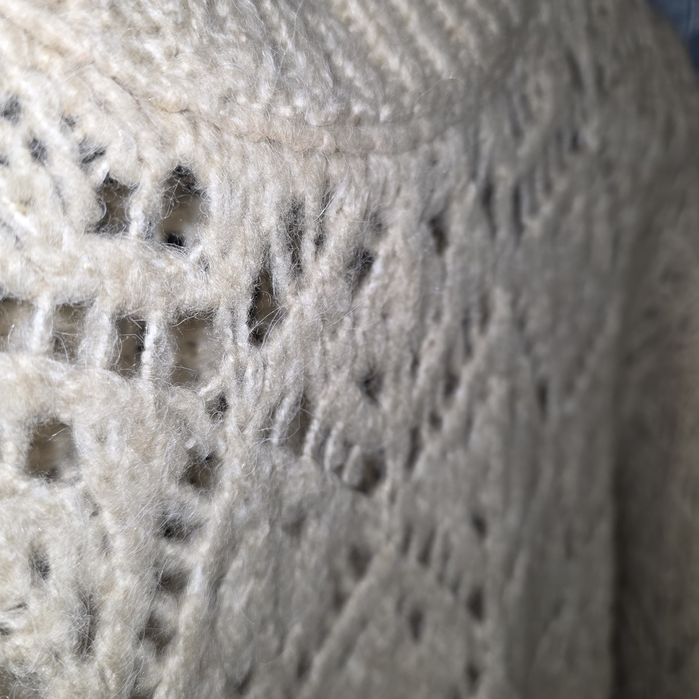 Zara Beige Open-Knit Sweater - Picture 3 of 3